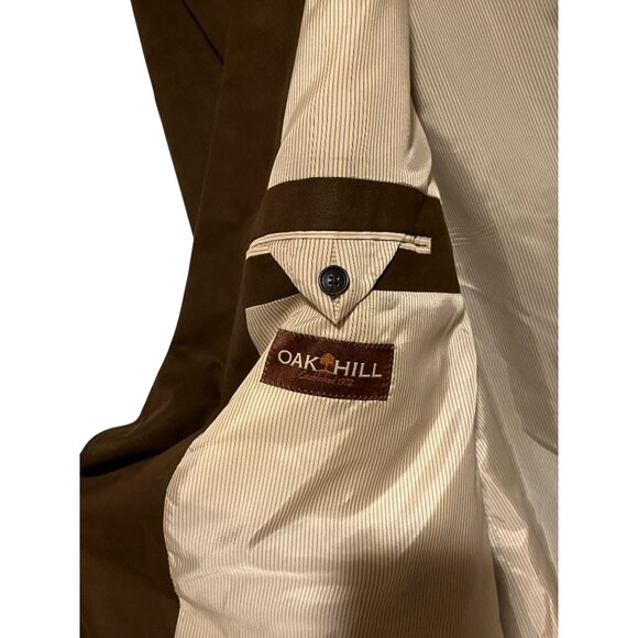 NWT Oak Hill Jacket 64R Blazer Sport Coat Single Breasted Microsuede Twill - Picture 10 of 14